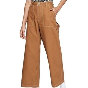 Wild Fable Wide Leg Carpenter Pants Brown NWT/NWOT